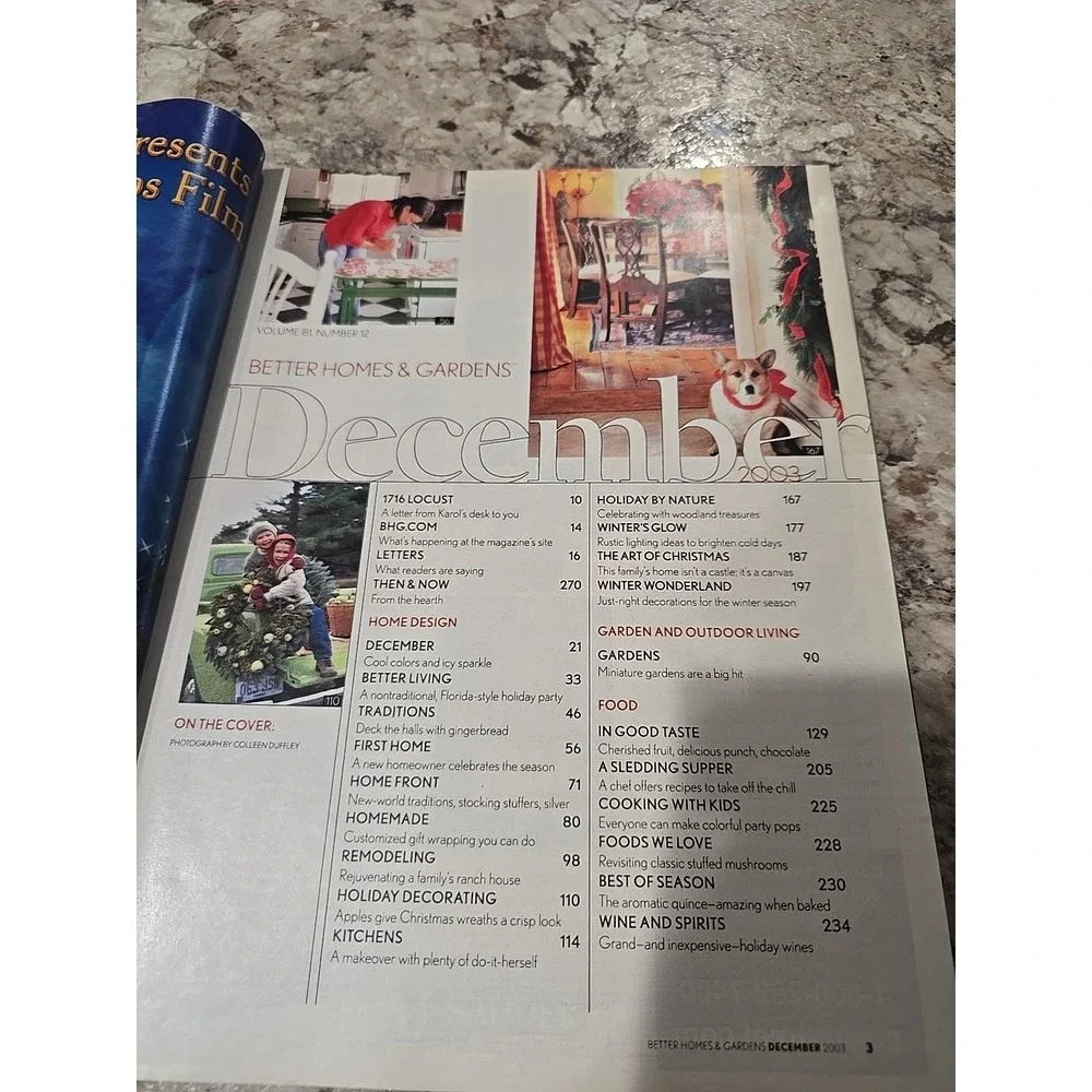 Better‎ Homes and Gardens Magazine December 2003 Love & Joy